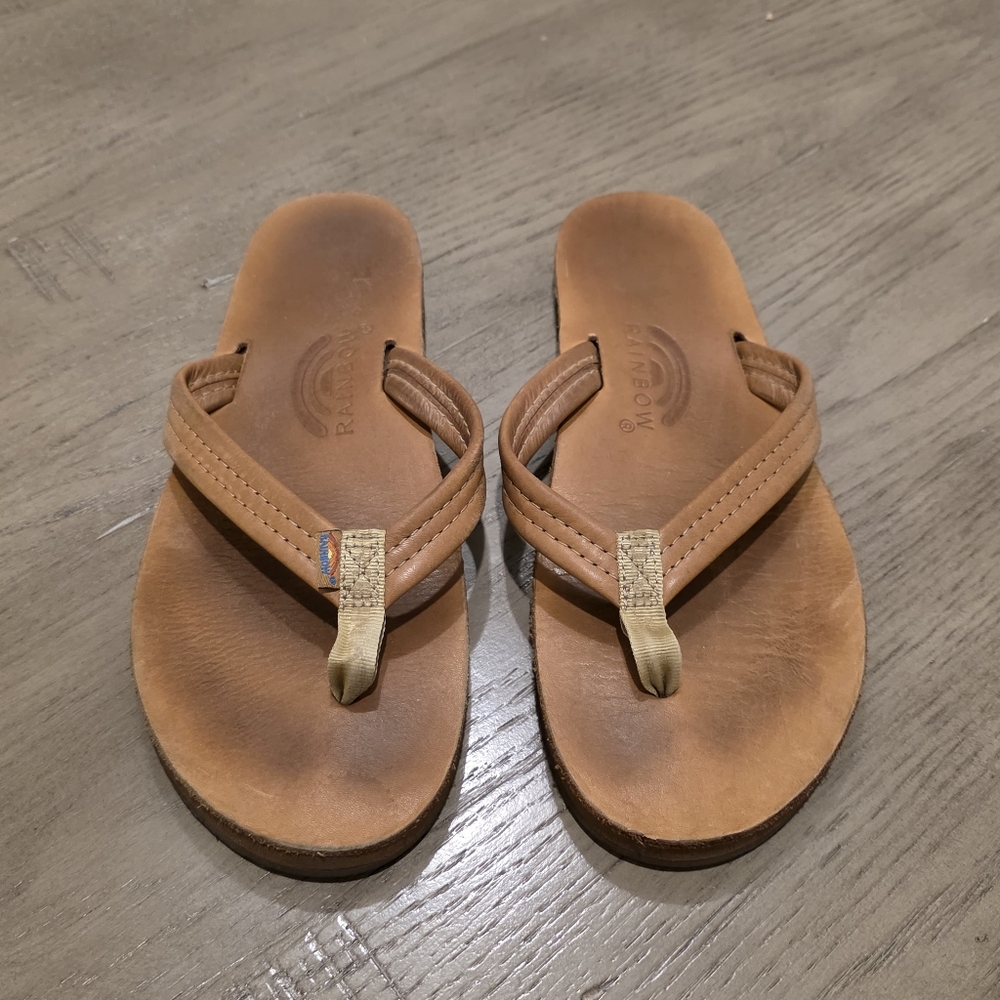 Rainbow Brown Womens Sandals